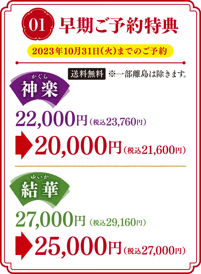 01 早期ご予約特典